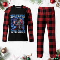 250th Anniversary Yankee Spirit Plaid Pajama Set 1776 2026 Patriotic Tactical Minuteman US Flag