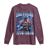 250th Anniversary Yankee Spirit Long Sleeve Shirt 1776 2026 Patriotic Tactical Minuteman US Flag