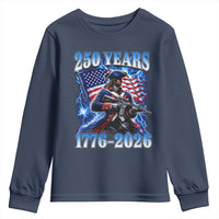 250th Anniversary Yankee Spirit Youth Sweatshirt 1776 2026 Patriotic Tactical Minuteman US Flag
