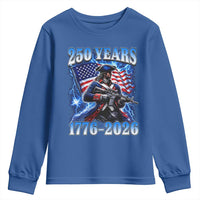 250th Anniversary Yankee Spirit Youth Sweatshirt 1776 2026 Patriotic Tactical Minuteman US Flag