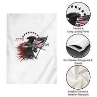 250 Years Anniversary Yankee Spirit Garden Flag 1776 2026 Patriotic Tactical Minuteman Independence Day 4th July US Flag