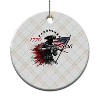 250 Years Anniversary Yankee Spirit Ceramic Ornament 1776 2026 Patriotic Tactical Minuteman Independence Day 4th July US Flag