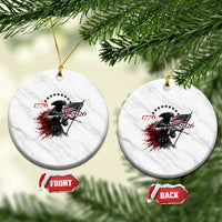 250 Years Anniversary Yankee Spirit Ceramic Ornament 1776 2026 Patriotic Tactical Minuteman Independence Day 4th July US Flag