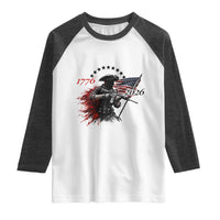 250 Years Anniversary Yankee Spirit Raglan Shirt 1776 2026 Patriotic Tactical Minuteman Independence Day 4th July US Flag