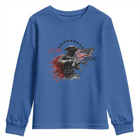 250 Years Anniversary Yankee Spirit Youth Sweatshirt 1776 2026 Patriotic Tactical Minuteman Independence Day 4th July US Flag