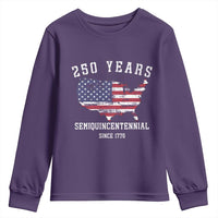 USA 250th Anniversary Youth Sweatshirt United States Semiquincentennial 1776 2026 Patriotic Independence Day