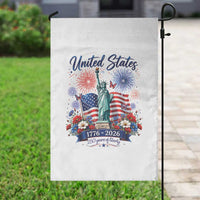 250th Anniversary USA Garden Flag Patriotic Liberty Floral 250 Years American 4th July 1776 2026