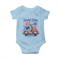 250th Anniversary USA Baby Onesie Patriotic Liberty Floral 250 Years American 4th July 1776 2026