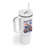 250th Anniversary USA Tumbler With Handle Patriotic Liberty Floral 250 Years American 4th July 1776 2026