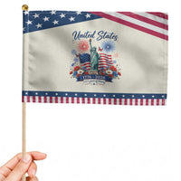 250th Anniversary USA Patriotic Handheld Flag Liberty Floral 250 Years American 4th July 1776 2026