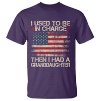 I Used To Be in Charge Then I Had A Granddaughter T Shirt Fathers Day Grandpa Gift American Flag