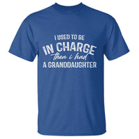 I Used To Be in Charge Then I Had A Granddaughter T Shirt Funny Man Saying Gag Gift Birthday Grandpa Fathers Day