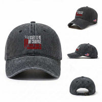 I Used To Be in Charge Then I Had A Granddaughter Washed Cotton Baseball Cap Funny Saying Gag Gift Birthday Grandpa Fathers Day US Flag