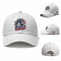 Funny 4th Of July WTF Is A Kilometer Baseball Cap Vintage USA Meme Patriotic Eagle Humor Independence Day