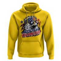 Funny 4th Of July WTF Is A Kilometer Hoodie Vintage USA Meme Patriotic Eagle Humor Independence Day