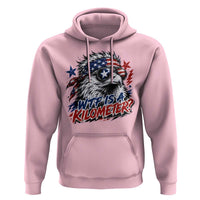 Funny 4th Of July WTF Is A Kilometer Hoodie Vintage USA Meme Patriotic Eagle Humor Independence Day