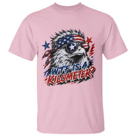 Funny 4th Of July WTF Is A Kilometer T Shirt Vintage USA Meme Patriotic Eagle Humor Independence Day