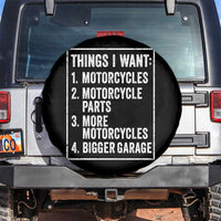 Funny Motorcycle Lovers Spare Tire Cover Things I Want Vintage Garage Graphic Bikers Club