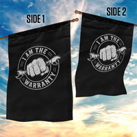 I Am The Warranty Mechanic Garden Flag Car Repair Guy Funny Handyman Distressed Graphic
