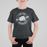 I Am The Warranty Mechanic T Shirt For Kid Car Repair Guy Funny Handyman Distressed Graphic
