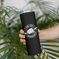 I Am The Warranty Mechanic Skinny Tumbler Car Repair Guy Funny Handyman Distressed Graphic