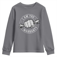 I Am The Warranty Mechanic Youth Sweatshirt Car Repair Guy Funny Handyman Distressed Graphic