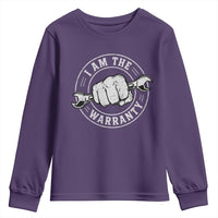 I Am The Warranty Mechanic Youth Sweatshirt Car Repair Guy Funny Handyman Distressed Graphic