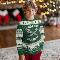 I Am The Warranty Mechanic Ugly Christmas Sweater Car Repair Funny Handyman Distressed Graphic