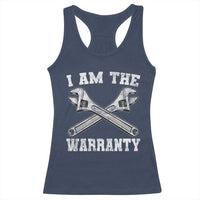 I Am The Warranty Mechanic Racerback Tank Top Car Repair Funny Handyman Distressed Graphic