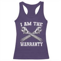 I Am The Warranty Mechanic Racerback Tank Top Car Repair Funny Handyman Distressed Graphic
