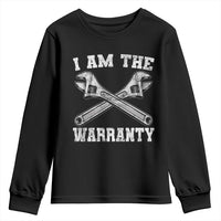 I Am The Warranty Mechanic Youth Sweatshirt Car Repair Funny Handyman Distressed Graphic