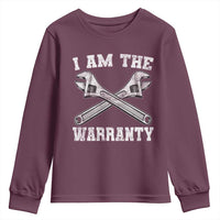 I Am The Warranty Mechanic Youth Sweatshirt Car Repair Funny Handyman Distressed Graphic