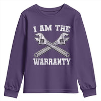 I Am The Warranty Mechanic Youth Sweatshirt Car Repair Funny Handyman Distressed Graphic