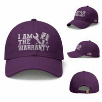 I Am The Warranty Baseball Cap Race Car Parts Repair Guy Funny Mechanic