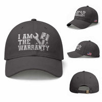 I Am The Warranty Baseball Cap Race Car Parts Repair Guy Funny Mechanic