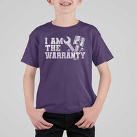 I Am The Warranty T Shirt For Kid Race Car Parts Repair Guy Funny Mechanic