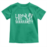 I Am The Warranty Toddler T Shirt Race Car Parts Repair Guy Funny Mechanic