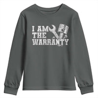 I Am The Warranty Youth Sweatshirt Race Car Parts Repair Guy Funny Mechanic