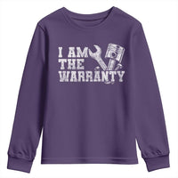 I Am The Warranty Youth Sweatshirt Race Car Parts Repair Guy Funny Mechanic
