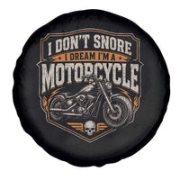 I Dont Snore I Dream Im A Motorcycle Rider Spare Tire Cover Snoring Biker Retro Bikers Club