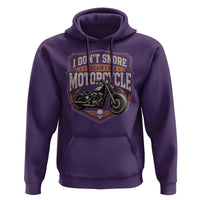 I Dont Snore I Dream Im A Motorcycle Rider Hoodie Snoring Biker Retro Bikers Club