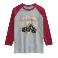 I Dont Snore I Dream Im A Motorcycle Rider Raglan Shirt Snoring Biker Retro Bikers Club