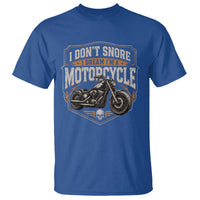 I Dont Snore I Dream Im A Motorcycle Rider T Shirt Snoring Biker Retro Bikers Club