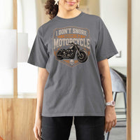 I Dont Snore I Dream Im A Motorcycle Rider T Shirt For Women Snoring Biker Retro Bikers Club