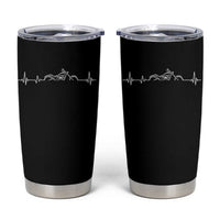 Heartbeat Motorcycle Lovers Tumbler Cup Sports Biker Bikers Club