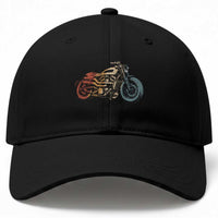 Vintage Motorcycle Baseball Cap Retro Rider Graphic Motorcycle Enthusiasts Bikers Club