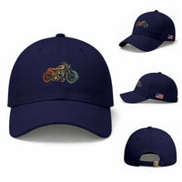 Vintage Motorcycle Baseball Cap Retro Rider Graphic Motorcycle Enthusiasts Bikers Club