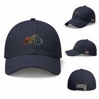Vintage Motorcycle Baseball Cap Retro Rider Graphic Motorcycle Enthusiasts Bikers Club
