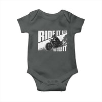 Ride It Like You Stole It Skeleton Biker Baby Onesie Vintage Motorcycle Rider
