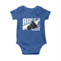 Ride It Like You Stole It Skeleton Biker Baby Onesie Vintage Motorcycle Rider
